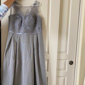 Oleg Cassini Grey Dress